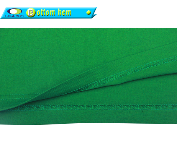 定制广告衫男士V领印花绿色t恤衫定做