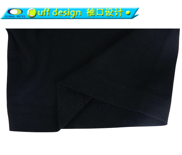 女士黑色印花V领短袖广告宣传T恤打底衫定制