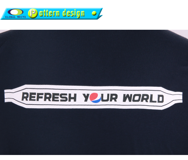 定做男士黑色印logo翻领短袖广告宣传T恤衫定制