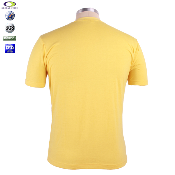 定做黄色团体服圆领短袖定制印logo广告宣传T恤衫订制厂家