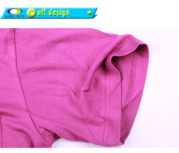 订制男士广告宣传衫玫红色后背印花圆领短袖T恤衫定制工厂