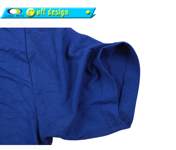 男士广告宣传衫蓝色圆领印花短袖工作服定制厂家