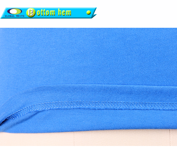 蓝色团队广告宣传衫圆领印花短袖T恤女工作服定制厂家