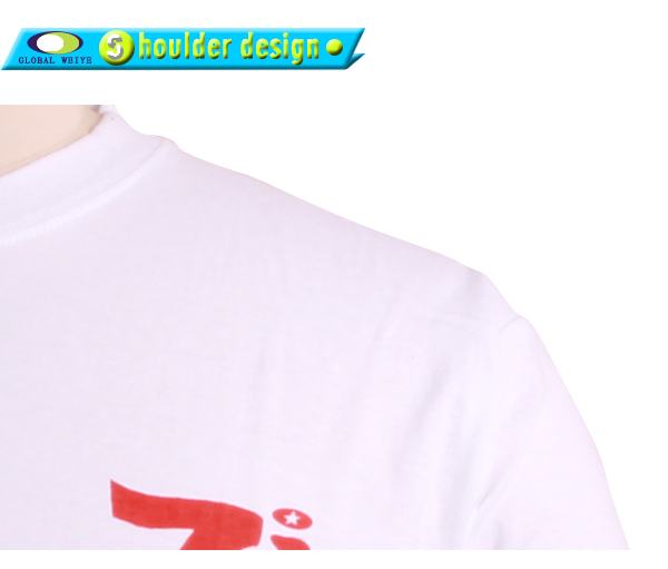 订制男士白色团队广告宣传衫圆领短袖T恤衫定制