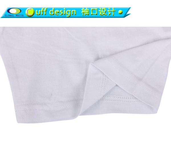 男士广告宣传衫白色卡通印花圆领短袖团队服定制