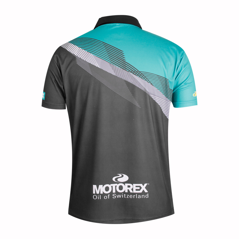 定制男士全涤热升华POLO衫翻领短袖T恤