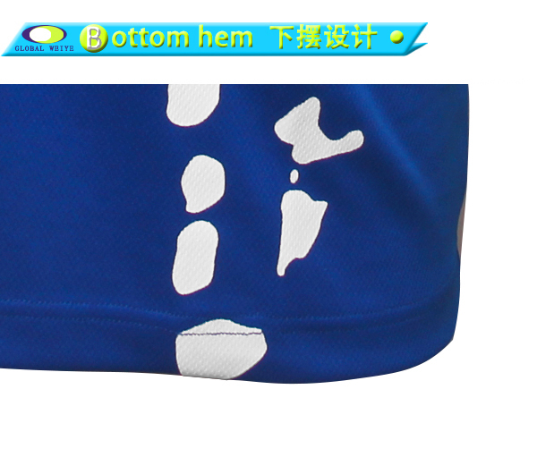 男士全涤印花POLO衫蓝色翻领短袖T恤定做